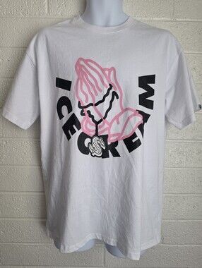 Men's Ice Cream T Shirt Size Mediium White